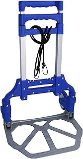 Folding Sack Truck Hand Trolley Aluminium Telescopic Carry Cart 70Kg Capacity