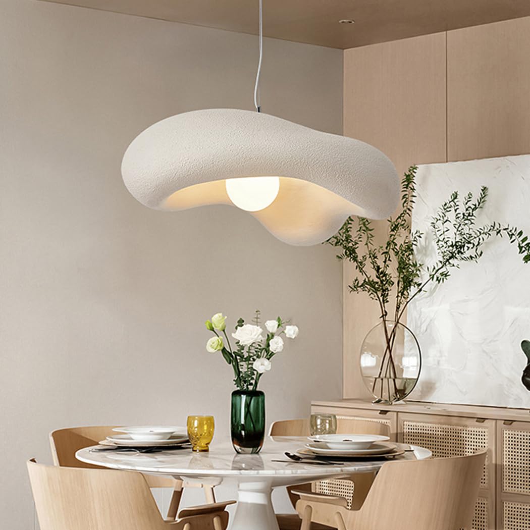 Moderne Wabi-Sabi Pendelleuchte Kreative Blumen Hängeleuchte E27 Esstisch Pendellampe Höhenverstellbar Nordisch Stil Für Schlafzimmer Wohnzimmer Esszimmer Küche Hängelampe Bracken Braun,50cm