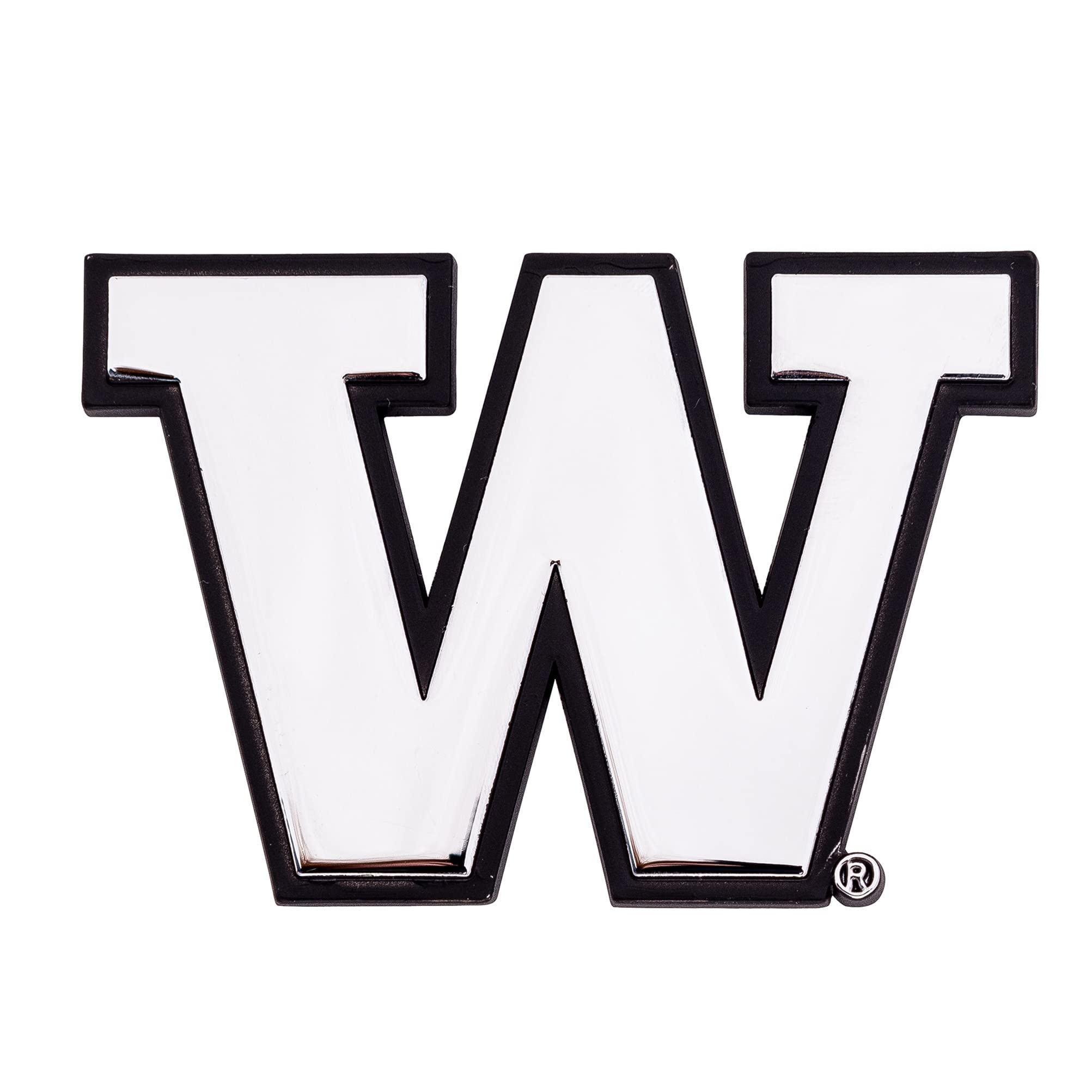 Chrome Free Form Emblem University Of Wisconsin Chrome Auto Emblem ...