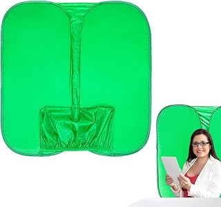 Grön skärmbakgrund, hopfällbar stol bakgrund veckbeständig vändbar | tygskärm för produkt eller personer fotograferingar