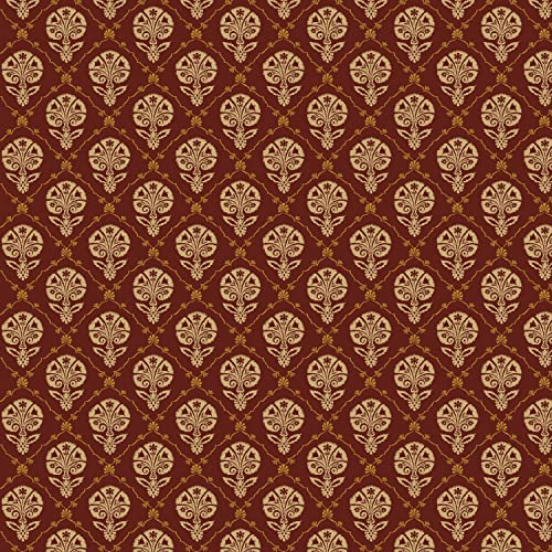 Premium 100% Cotton Foulard Fabric in Radiant Red – Perfect for Quilting, Home Décor & Crafting by the Yard