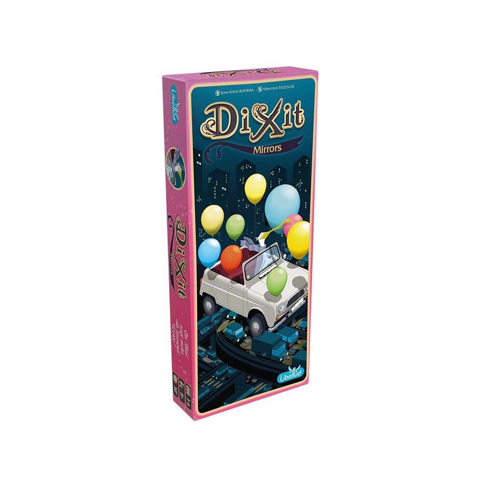 Asmodee, Dixit 10 – Mirrors, DE-Version, Erweiterung, EIN Bild SAGT mehr als tausend Worte, Kreatives Familienspiel für 3-8 Spieler ab 8 Jahren, Assoziationsspiel mit 30 Minuten Spielzeit