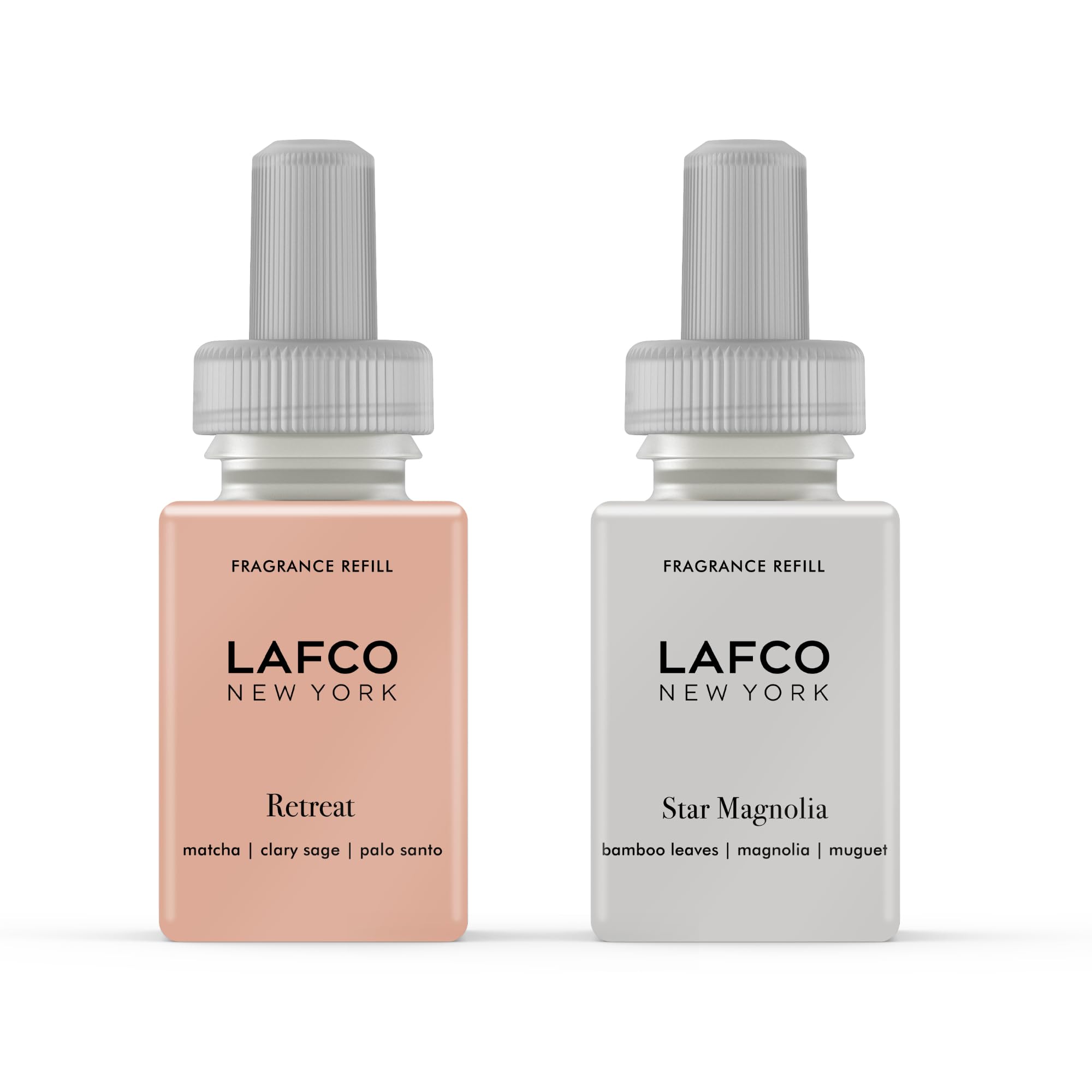 LAFCO New YorkPura Smart Device Refill Duo, Retreat and Star Magnolia - Each Vial Delivers Up to 2 Weeks of Fragrance Life - Made in The USA