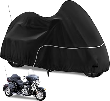 Trike Cover Waterproof 3 Wheel Motorcycle Cover for Harley Trike