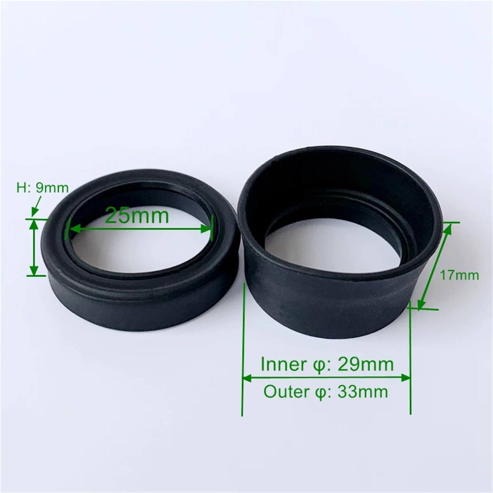 Gumowa osłona okularu, 4 szt., 27-34 mm, mały rozmiar, miękka guma, osłona obiektywu do mikroskopu stereo, lornetki teleskopowej