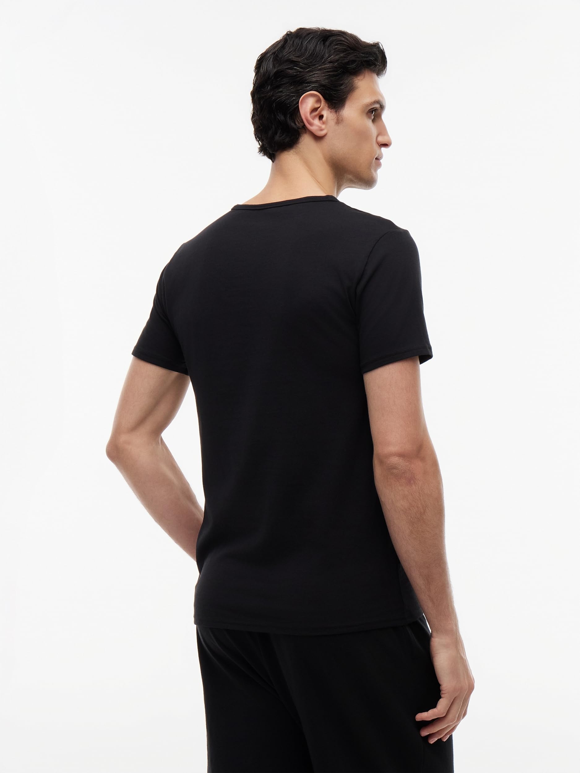 Tommy Hilfiger Camisetas de Manga Corta Pack de 3 Hombre Stretch con Cuello Redondo