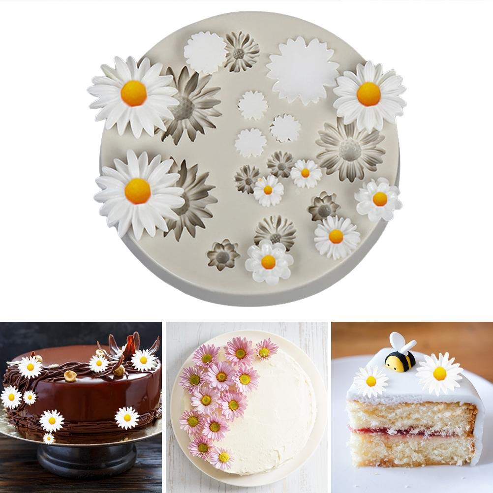 Yianyal Stampo in Silicone a Forma di – Stampo in Silicone 3D per Torte a Forma di Rosa, Stampo per Torta di Compleanno a Forma di per Cheesecake, crostate, Torte, flan