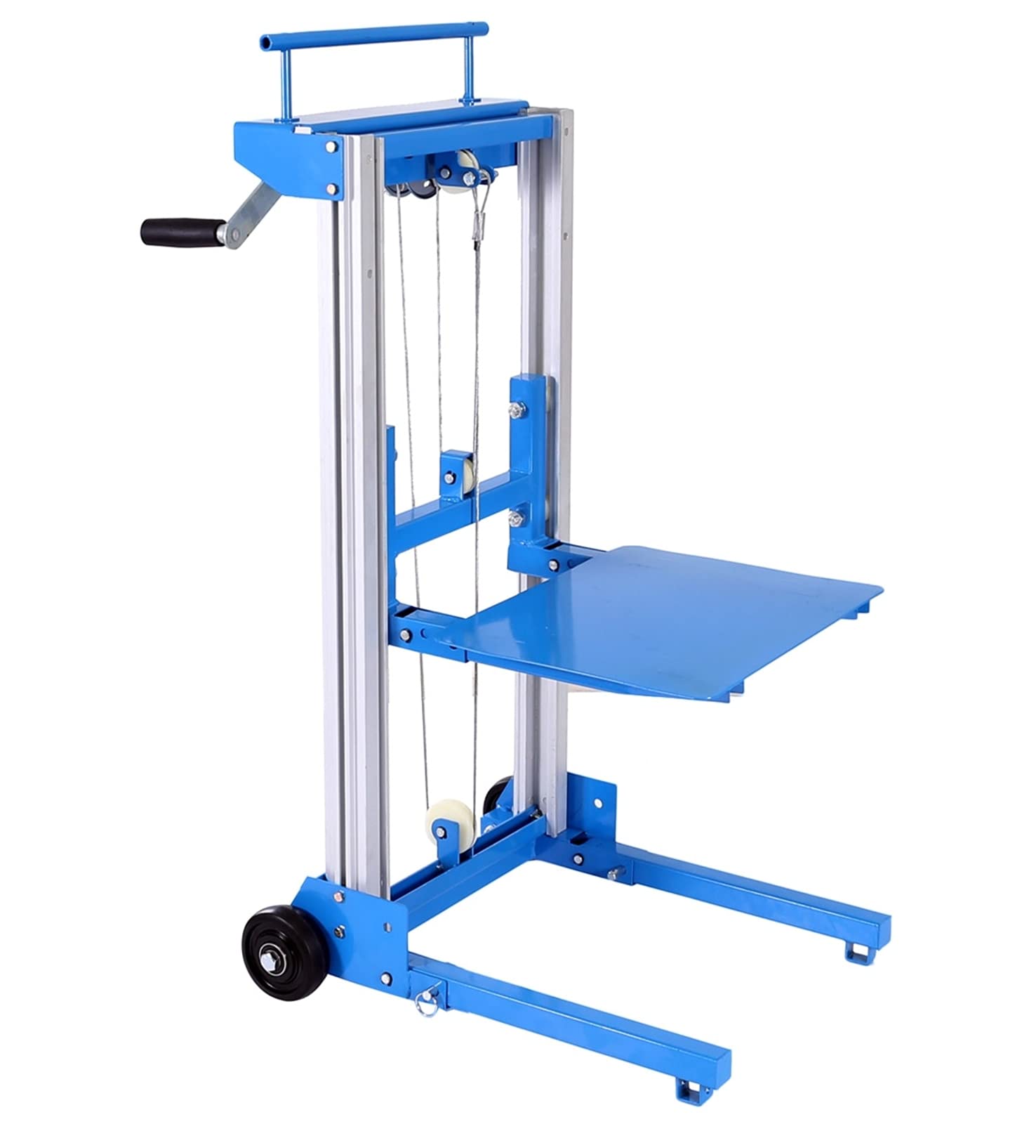 Pallit Sollevatore a Piattaforma Pieghevole con Verricello 80 kg