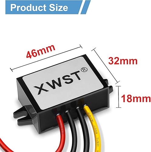 Miniatura 3 de DC 24V 36V 48V 60V Paso abajo a 5V 2A 10W Convertidor Reductor de voltaje, 5Volts Regulador Impermeable DCDC Buck Transformer Fuente de Alimentación