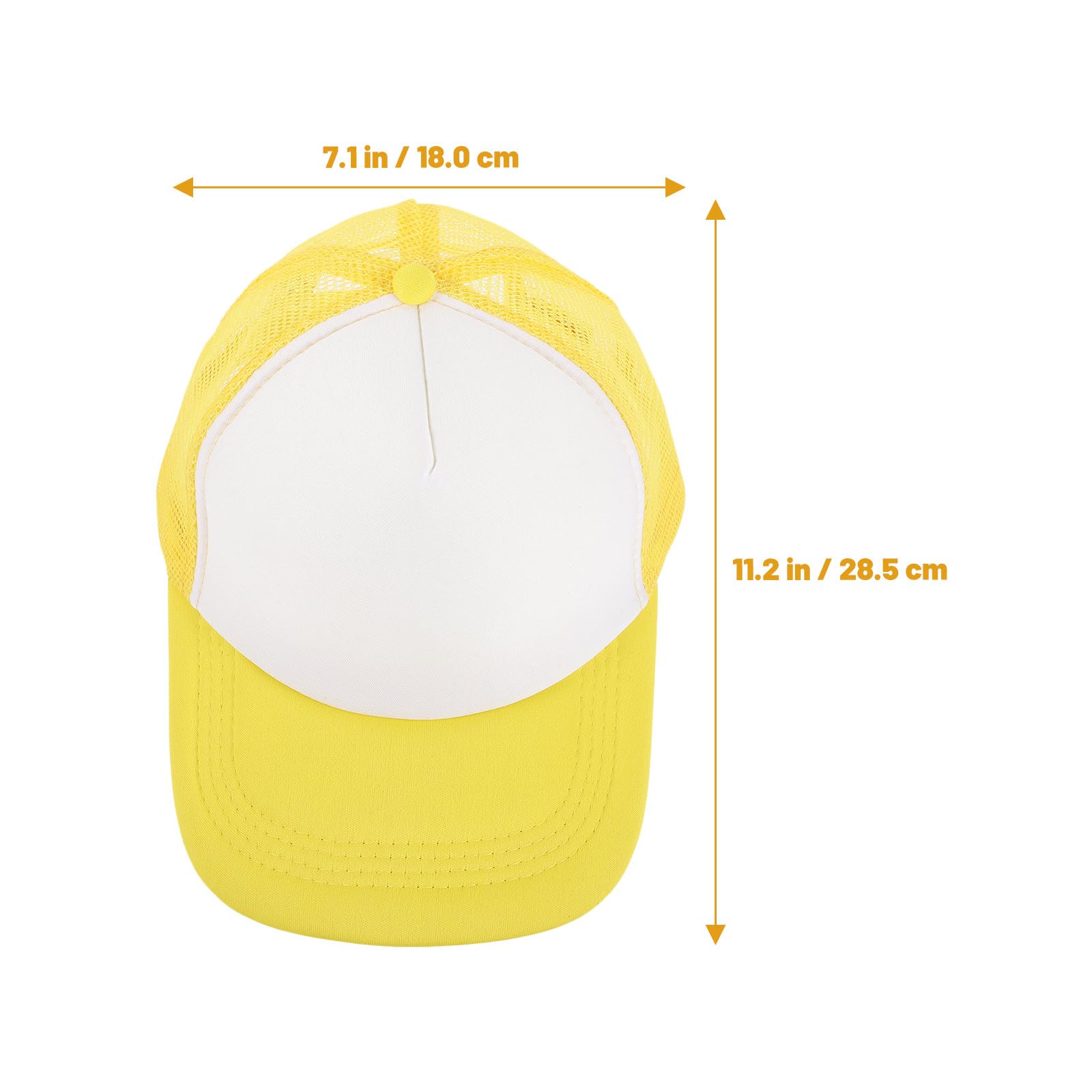 Healvian 6 Cappellini da Baseball Sublimazione Vuoti in Poliestere Rete Traspirante, Cappelli DIY per Trasferimento Termico all’Aperto