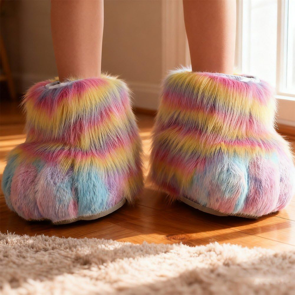 Fuzzy Animal kapcie futrzane na Halloween, Cosplay, akcesoria dla dorosłych i dzieci