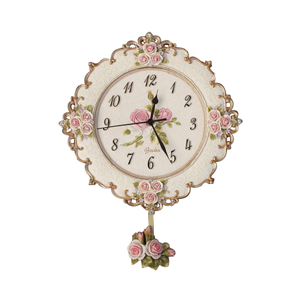 Horloge murale décoration artisanat d'art haut de gamme vintage pour salon