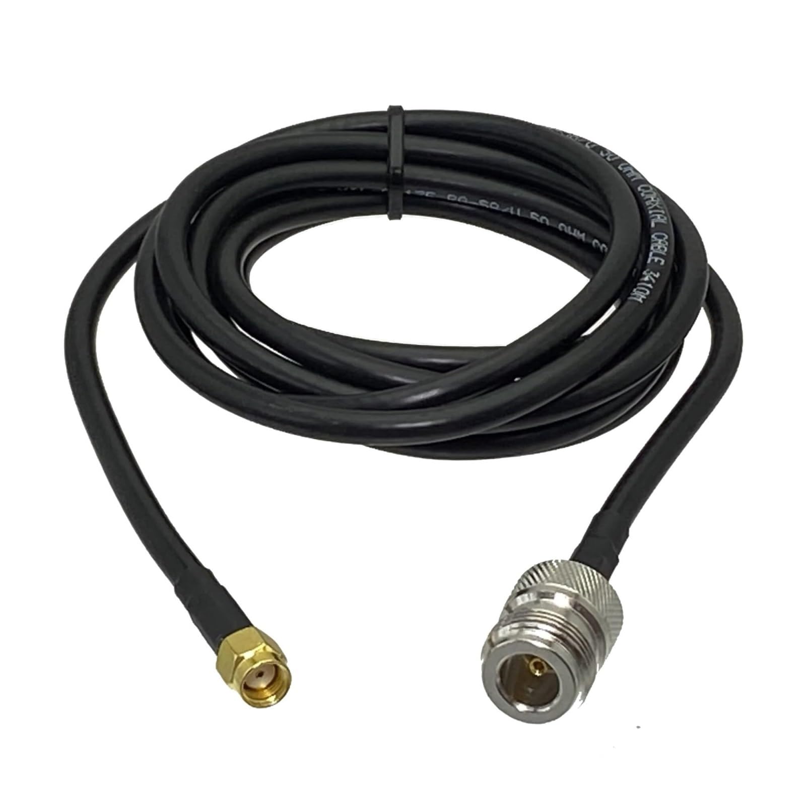 5 Pezzi RG58 N Jack Femmina A Connettore Coassiale A Crimpare Maschio SMA