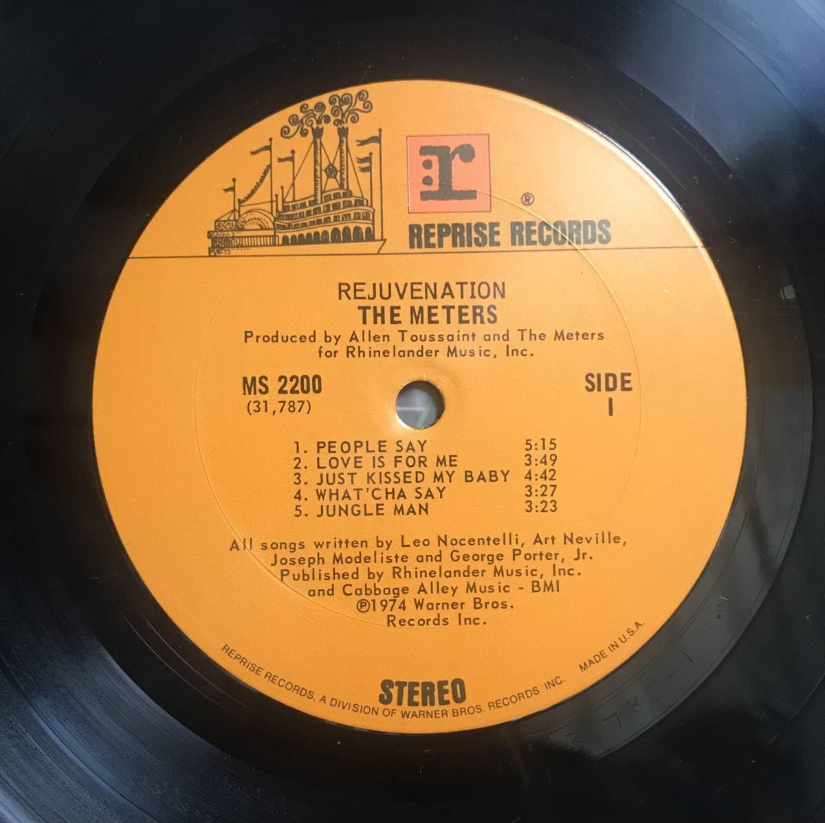 The Meters – Rejuvenation USオリジナル盤 The Meters / Rejuvenation