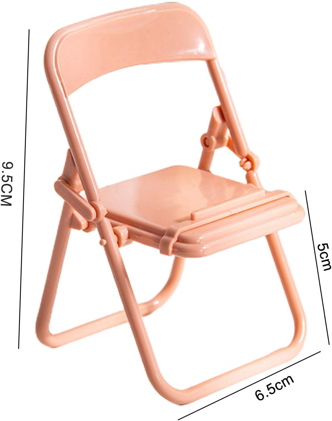5Pcs Multicolour Simulation Mini Folding Back Small Chair Model Dollhouse Doll House Miniature Plastic Scene Props for Micro Landscape Dollhouse Furniture Mini Chair Dollhouse Accessories (1/12) - Image 2
