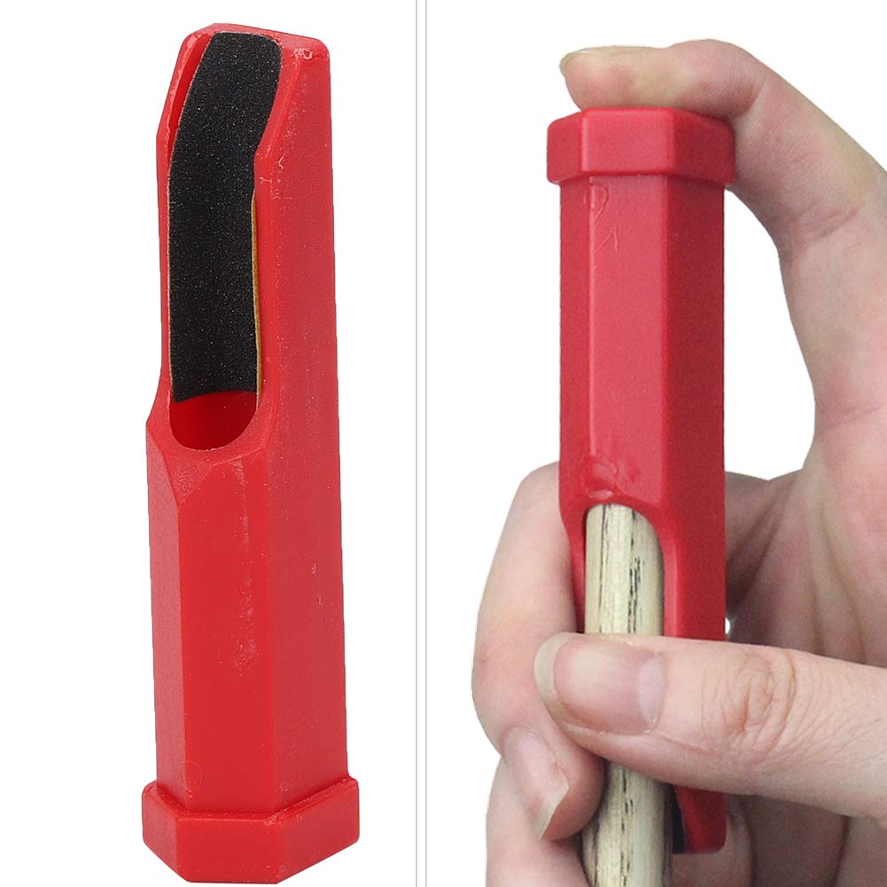 Set of 8 Plastic Billiard Pool Cue Tip Grinder Trimmers Shapers - Snooker Stick Repair Tool Accessories for Cue Maintenance