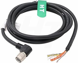 HangTon Right Angle Hirose 12 Pin Female HR10A-10P-12S to Flying Wire for Sony DXC XC, Basler Aviator Pilot Scout Camera (20)