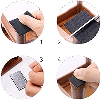 Vista 5 de Shintop Cinta adhesiva de fieltro para bricolaje, rollo de tira de fieltro resistente cortada en cualquier forma para proteger tu suelo de madera