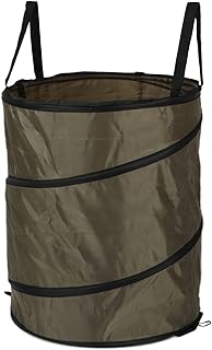 aqxreight Bote de Basura Plegable Portátil Al Aire Libre para Acampar Jardinería y Picnics Camping de Color Marrón Oscuro (Marron oscuro)