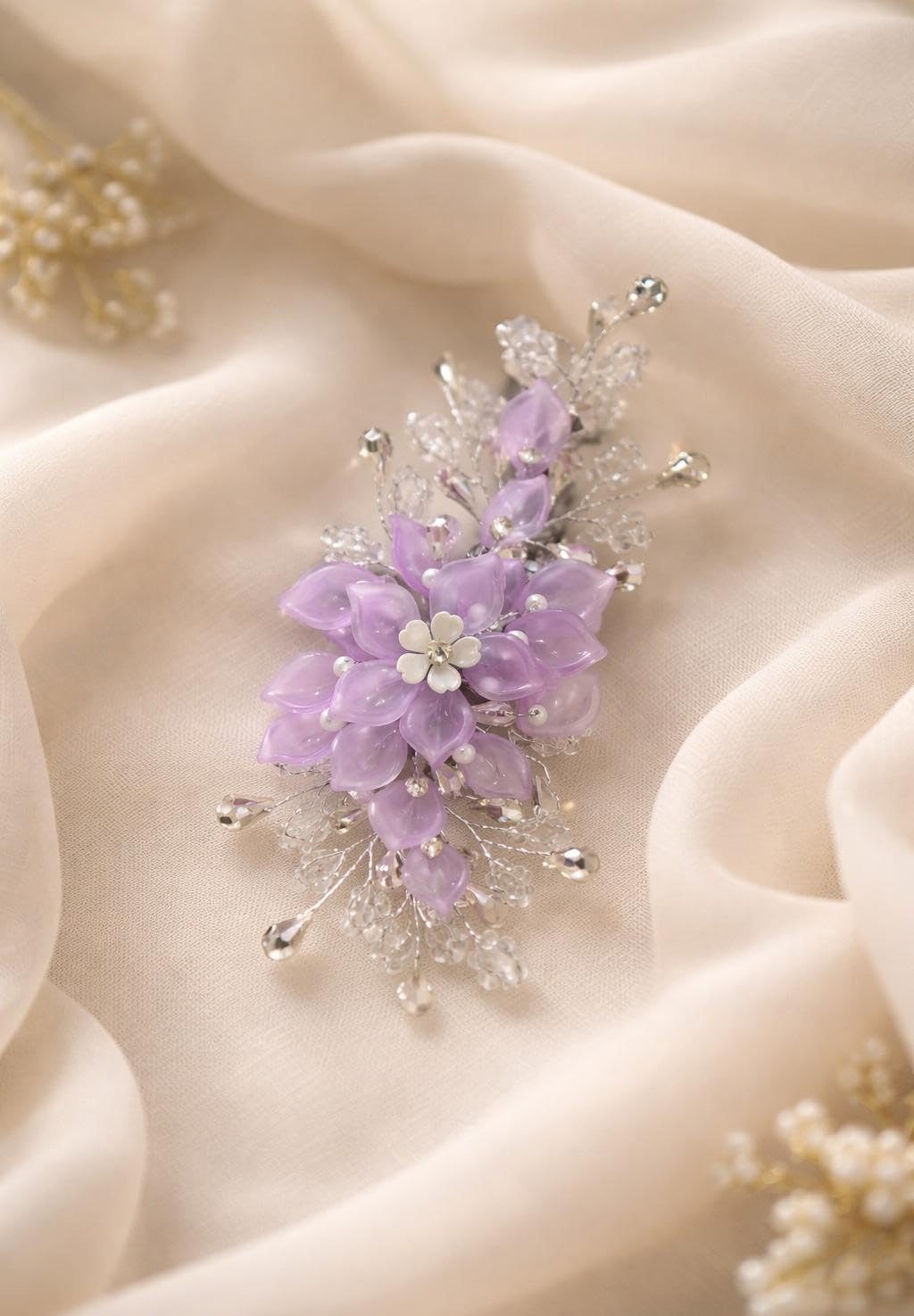 Lavender Bloom Elegance Brooch-image-7
