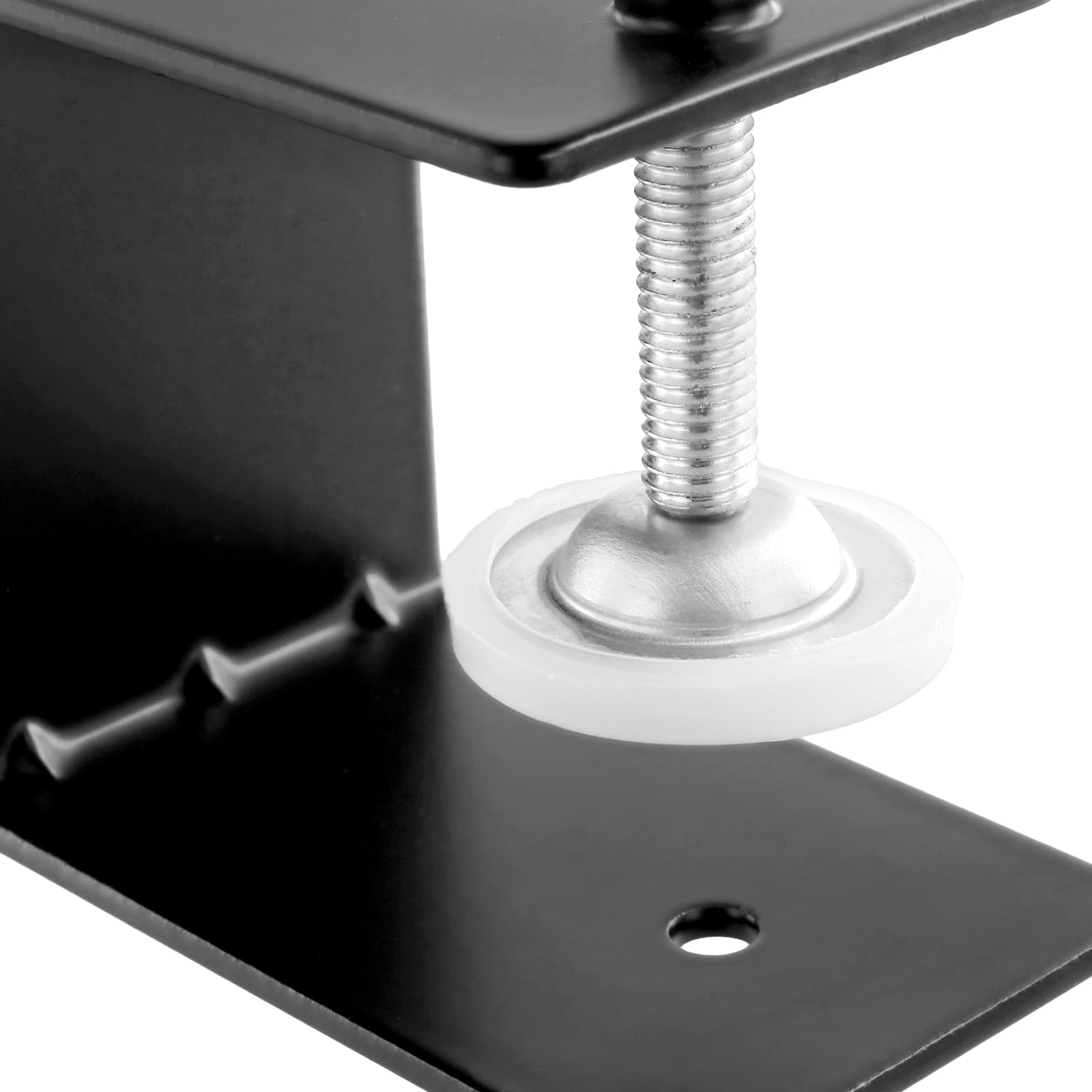 SINJEUN Lot de 6 pinces en C noires en acier laminé à froid Tigre pour bureau, clôture, tiroir, installation avant de meubles, armoires, tiroirs