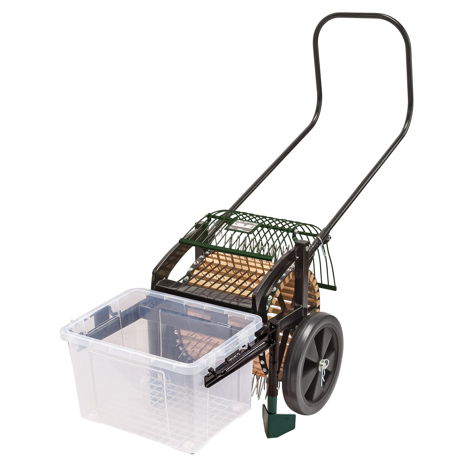 DEMA Apfelsammler Wagen Kaltern - Obstsammler mit Stachelwalze, Erntehilfe für Äpfel & Obst, Bequemes Auflesen ohne Bücken, Ideal für Garten & Obstwiese