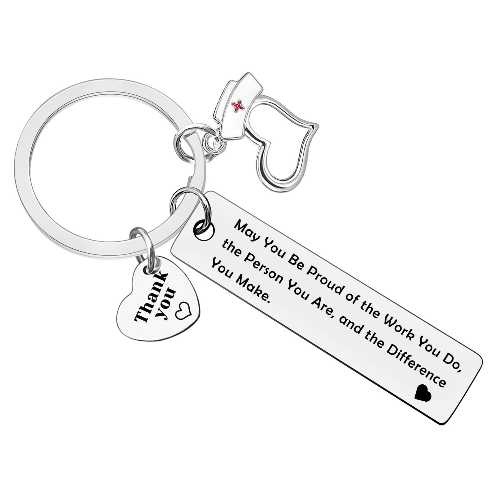 Xiahuyu Nurse Thank You Gifts RN Nurse Keychain Nursing Student Graduation Christmas Birthday Nurse Week Day Gifts