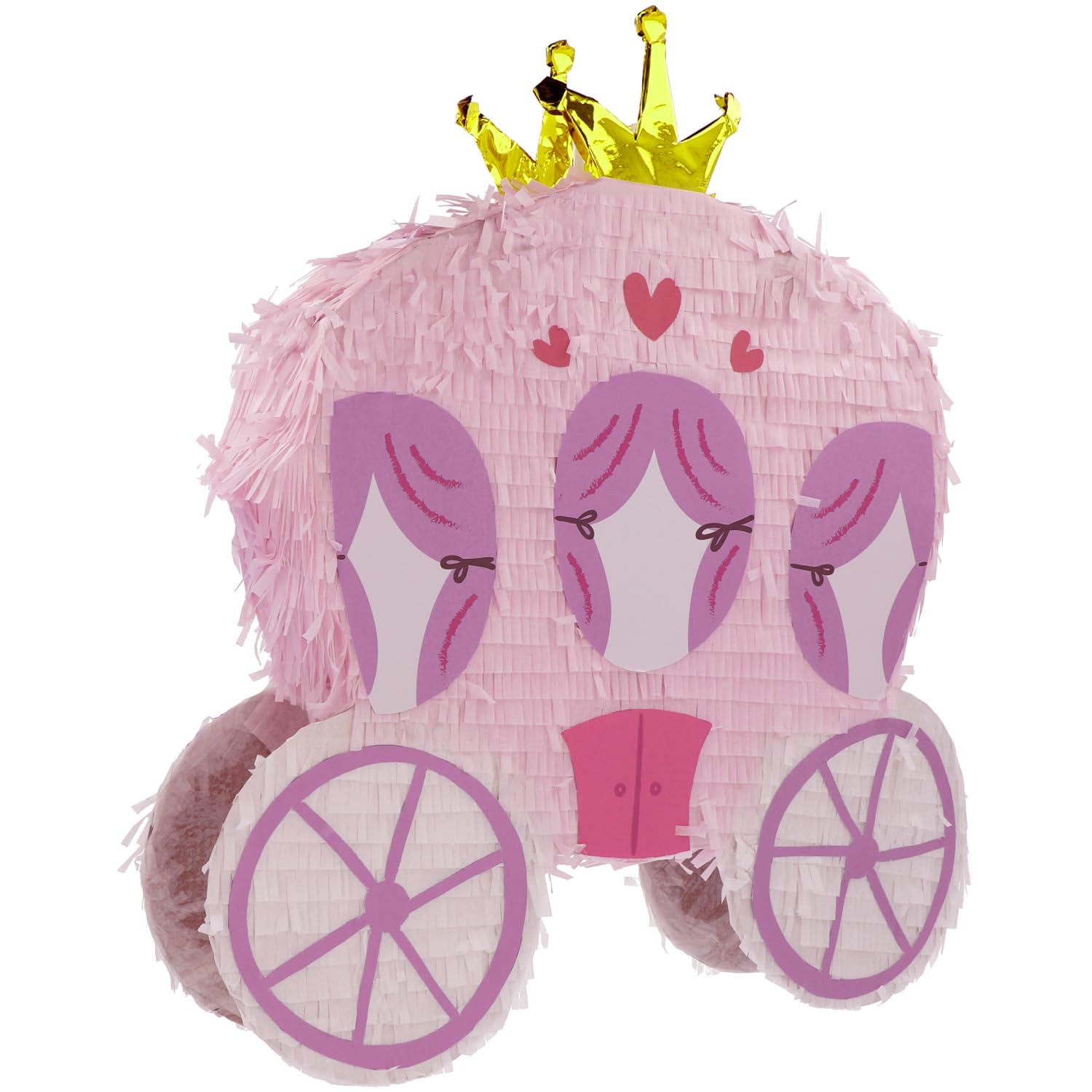 Folat 27494 Birthday Decoration Pink Pinata Prinsessen Koets 50 x 50 cm - Princess Party