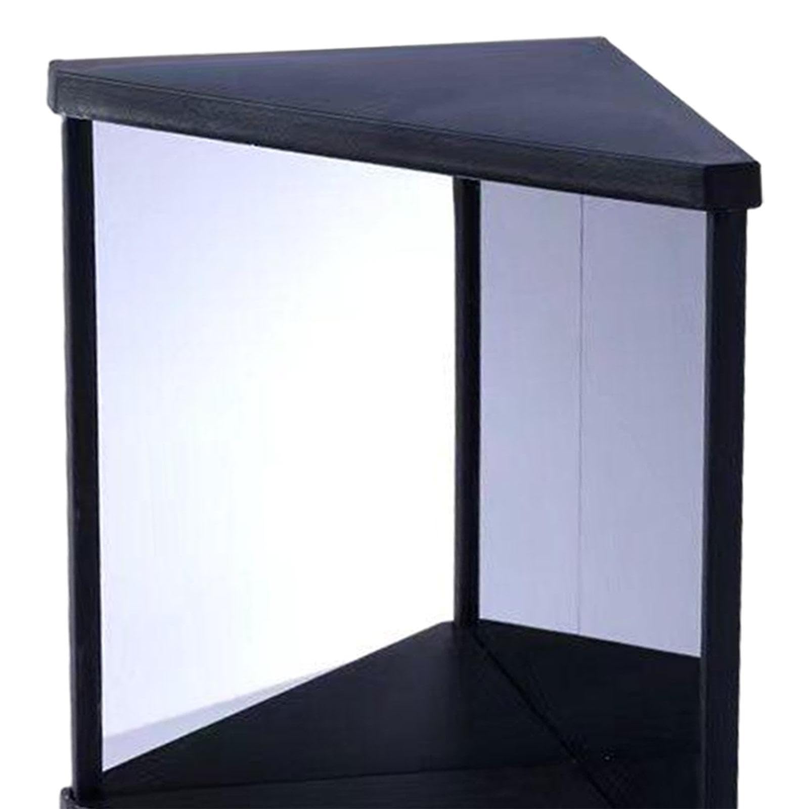 MERISHOPP Non Reversing Mirror Cosmetic Mirror for Facial Correction Table Living Room S Black-image-35