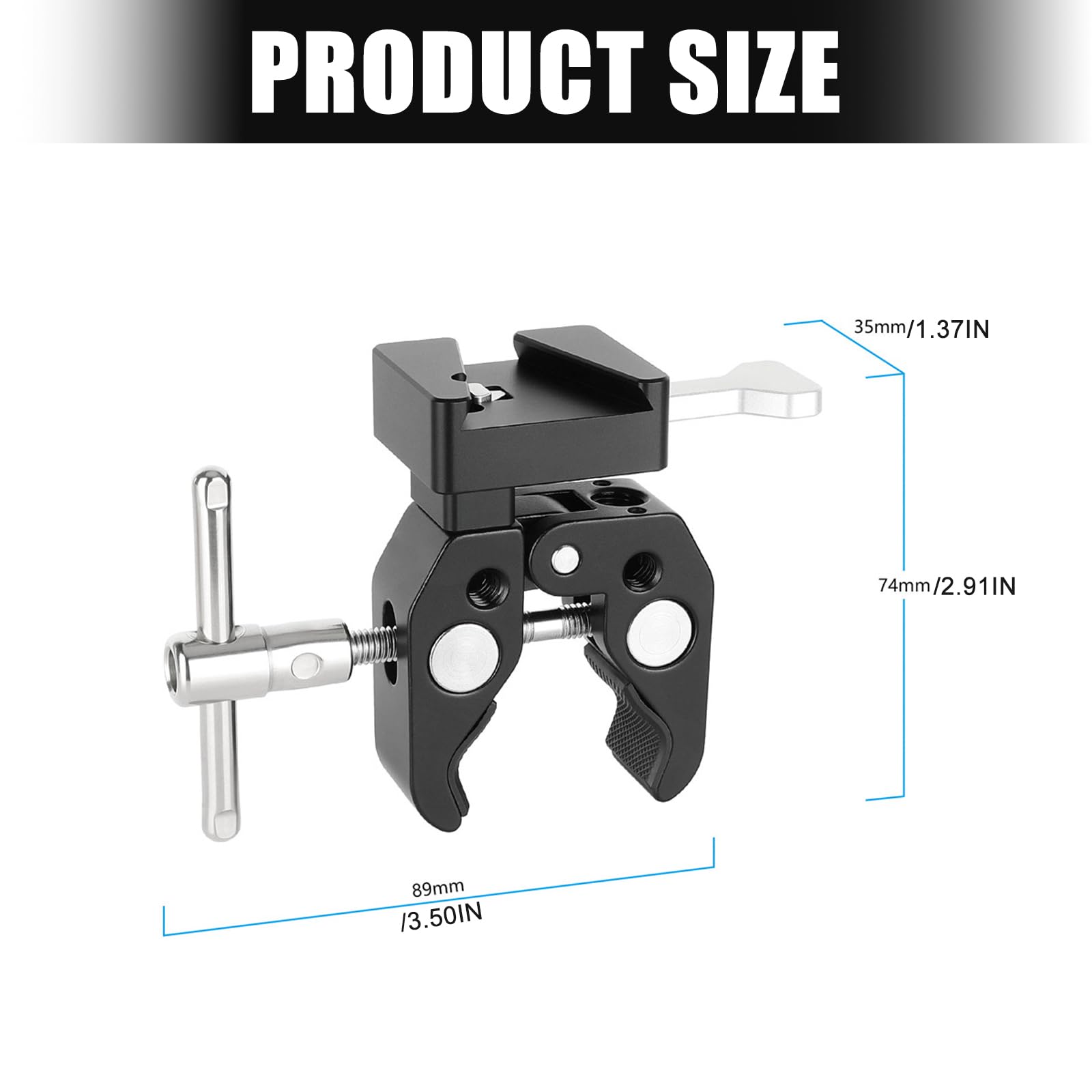Duty aluminiowy super zacisk V-Lock Mount Quick Release adapter do aparatu DSLR bateria super zamienna bateria szybkiego uwalniania