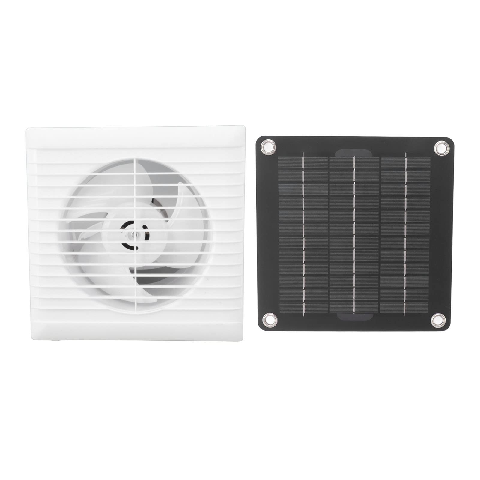 Ventilador Solar de Escape Resistent al Agua IP67, 6 Pulgadas 10W 12V para Cobertizo de Gallinero