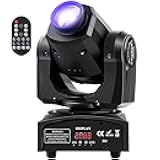 U`King 60W LED Moving Head Light Stage Lights with Remote Control 8 GOBO 8 Colors Spotlight by DMX Controlled 11 Channel with Sound Activated for Disco Club Party Stage Lighting Shows