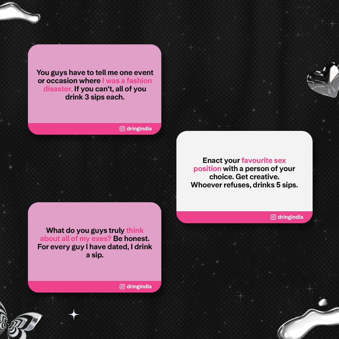 Dring Girls Gone Wild - Bachelorette Party Game | The Ultimate House Party Game for Girlfriends (Adult, 75 Cards, 3 Exciting Categories) | Perfect for Girlfriends Night, Birthdays & Reunions! - Image 4 thumbnail