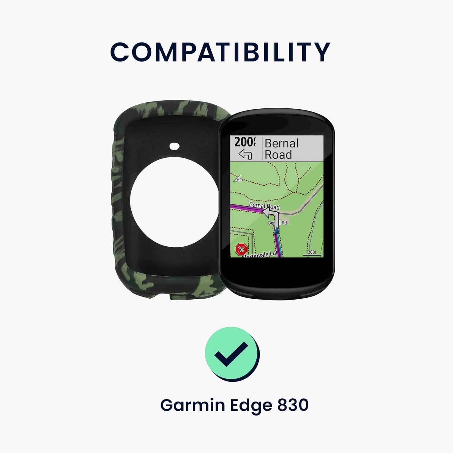 kwmobile case compatible with garmin edge 830 silicone gps cover