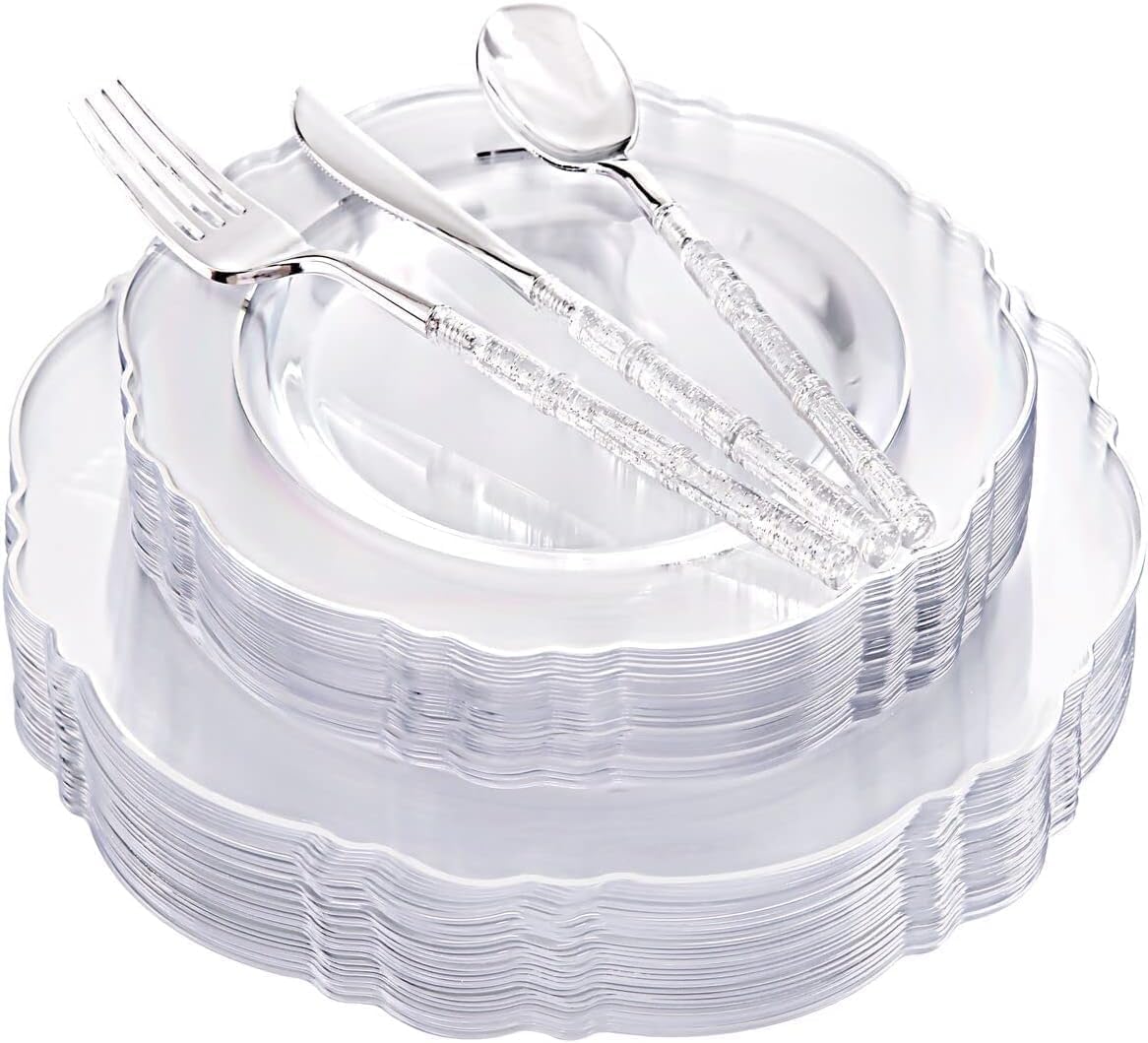 Green Plastic Plates & Cutlery Set - Party Supplies -21
