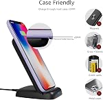 Amazon Basics 10W Qi Certified Wireless Charging Stand (No AC Adapter)