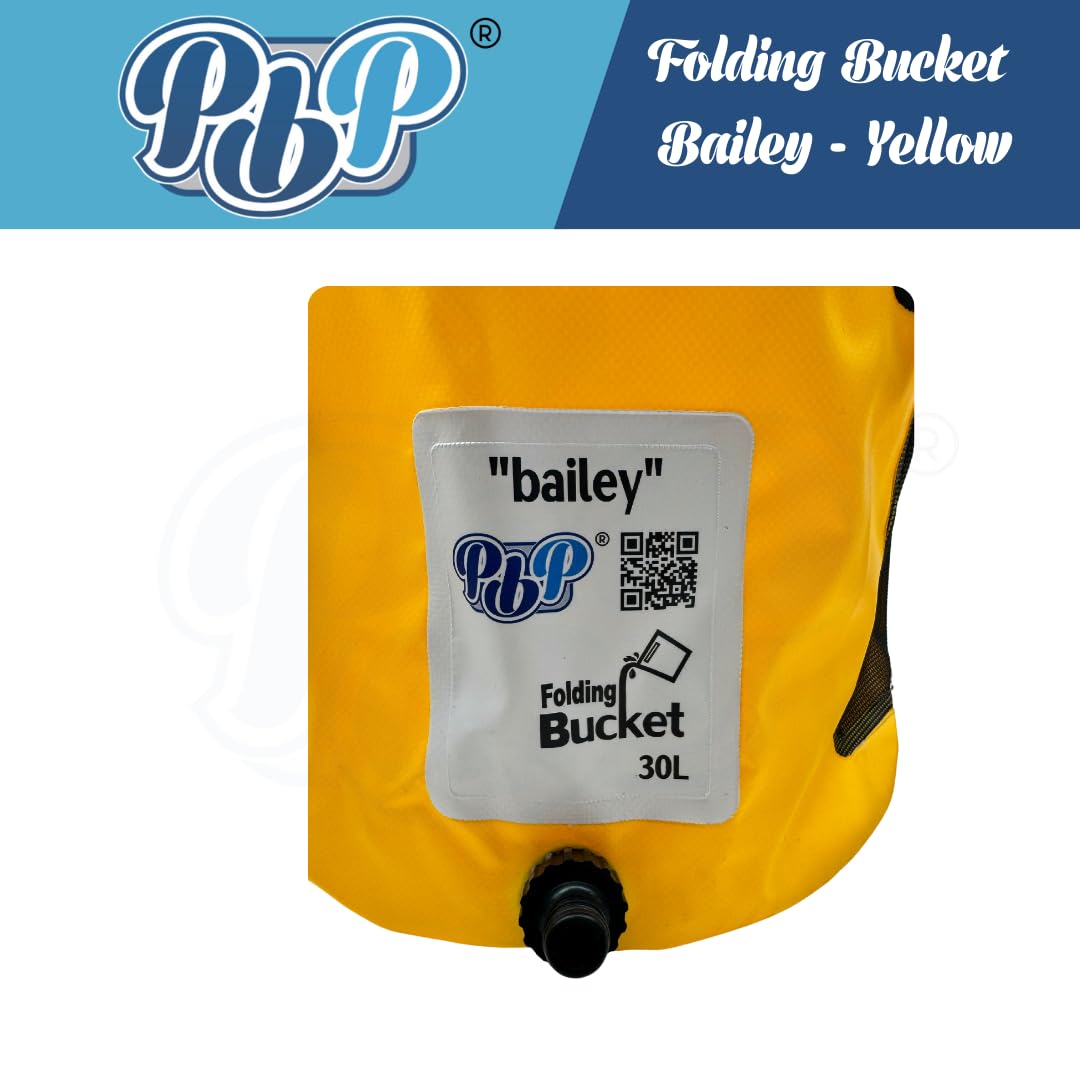 PBP Beaplumber Handy Folding Products - Cubo plegable (30 L, color amarillo)