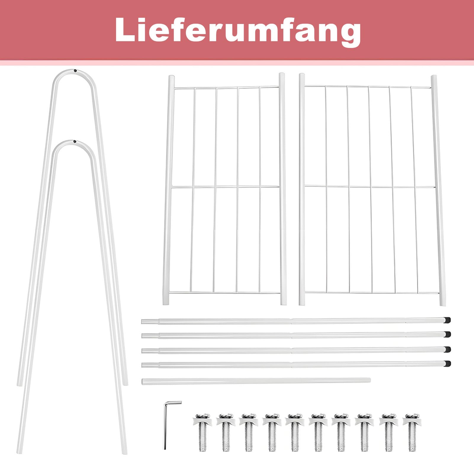 Kleiderständer Metall Garderobenständer mit Schuhablage 151 cm Hoch & 60 cm Breit Platzsparende Kleiderstange für Schlafzimmer Flur Kleiderständer Kleiderstange (Weiß)
