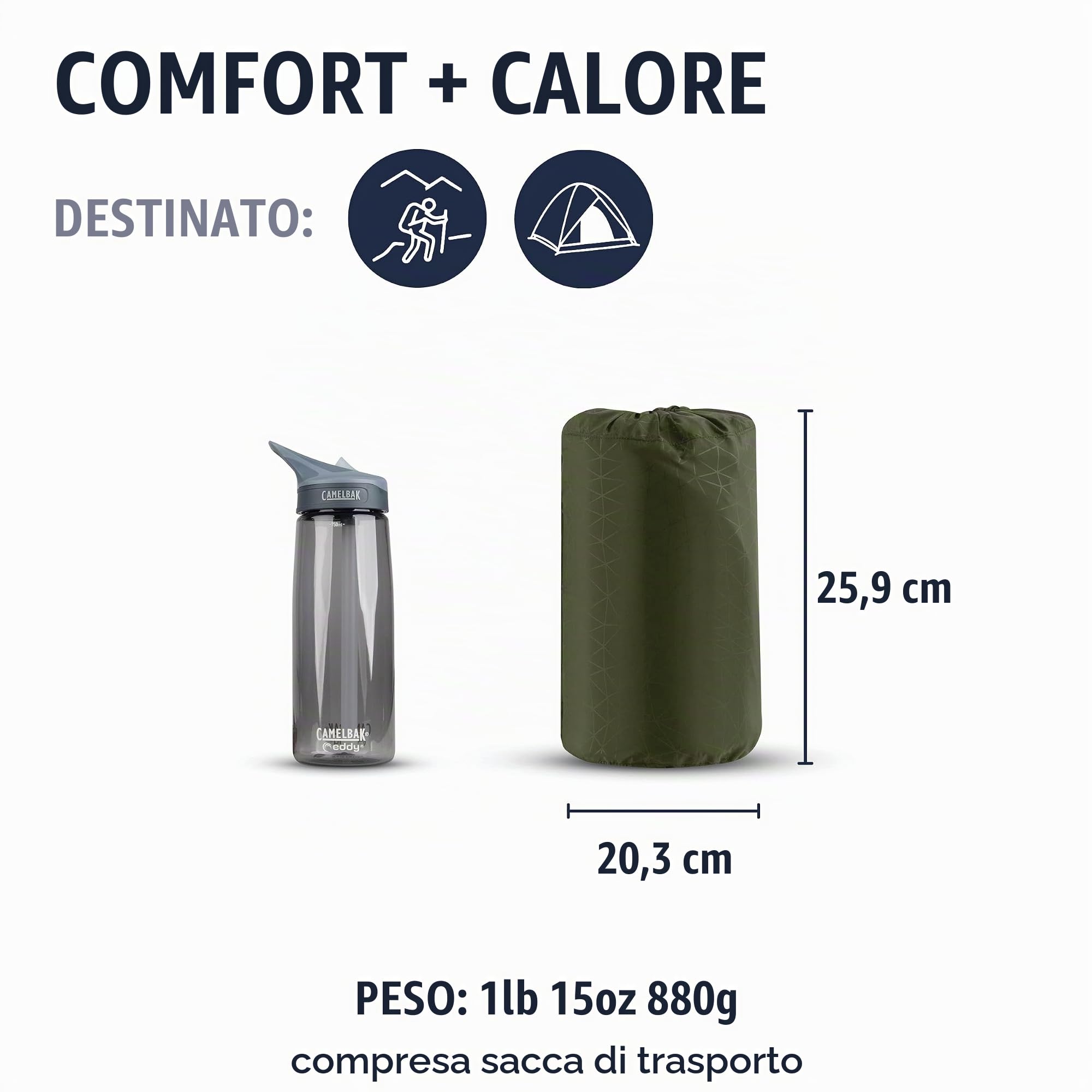 Sea to Summit Materassino Isolante Camp Plus Selfinflating