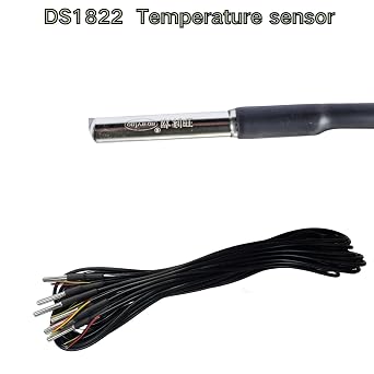 onlywon DS18B20 Digital Temperature Sensor, 2M Waterproof Stainless Steel Probe, High Precision, Suitable for Any Thermal Sensitive System