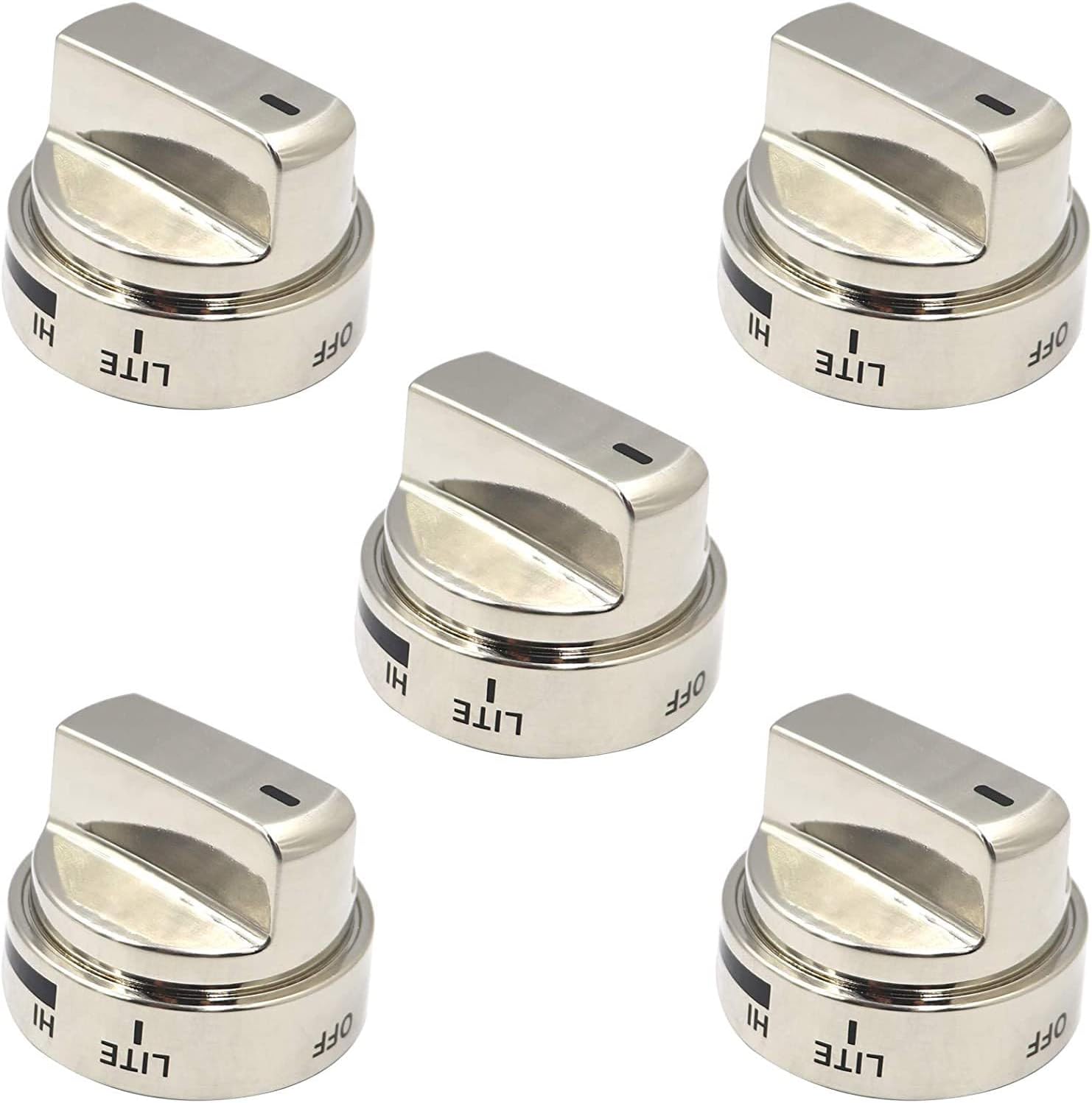 Replacement Oven Stove Knob for LG Models (AEZ73453509) - Control Knob with D-Shaped Hole (2.1" Height, 2.35" Diameter) - Compatible with LRG3083ST, LDG3016ST, LRG3093ST & More
