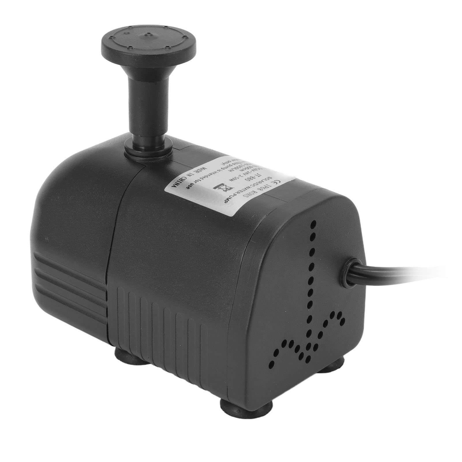 Acouto Pompa Senza Spazzole per Fontana Decorativa Sommergibile Solare in ABS con Luce per Giardino DC 6V‑24V è Realizzata in Materiale e PompaPompa SolarePompa per Fontana SolarePompa per Aeratore