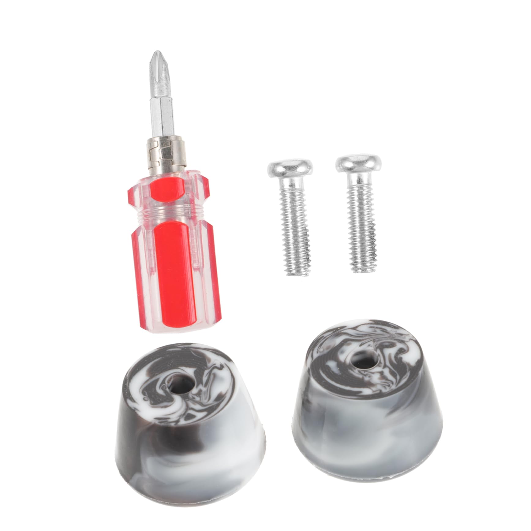 TOYANDONA Les Plaquettes de Frein Patins à Rouleaux Adultes Double vis Plaquettes de Frein pour Patins à roulettes butées de Frein de Rechange Accessoires à Roller Unité Centrale