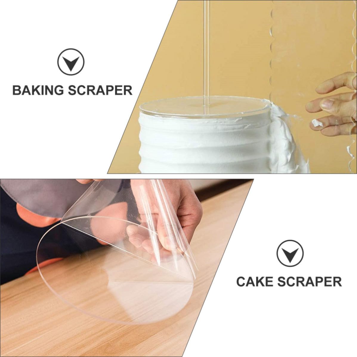 GLEAVI Set di Dischi per Torte Rotondi in Acrilico per Pasticceria