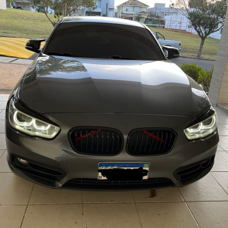 Avant Sourcil De Phare Voiture BMW 1 Series F20 F21 2015-2019 - Paupières Phares 3D Noires