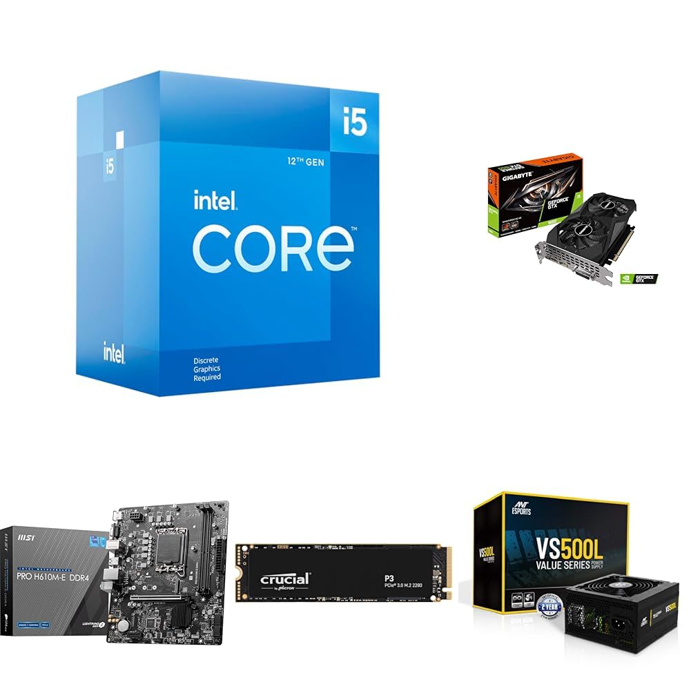 Intel Core I5 12400F 12 Gen Generation Desktop Pc Processor 6, CPU with 18Mb Cache and Up to 4.40 Gh