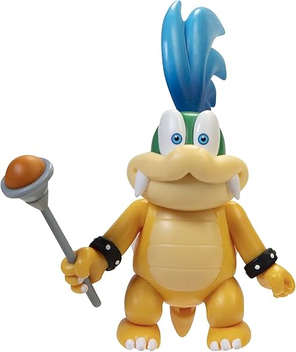 Super Mario Figura de acción Larry Koopa coleccionable de 4 pulgadas con accesorio de varita