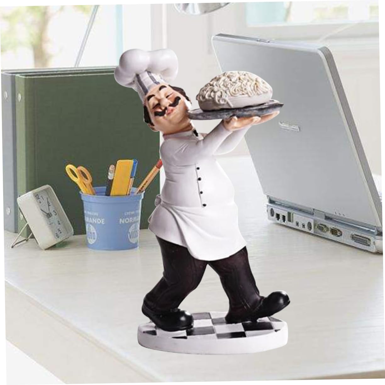 Decorazione per la casa, da cucina, per chef, ornamento da panetteria, decorazione natalizia 3D, decorazione per la casa, statuette in resina, per alberghi, decorazioni per la tavola,