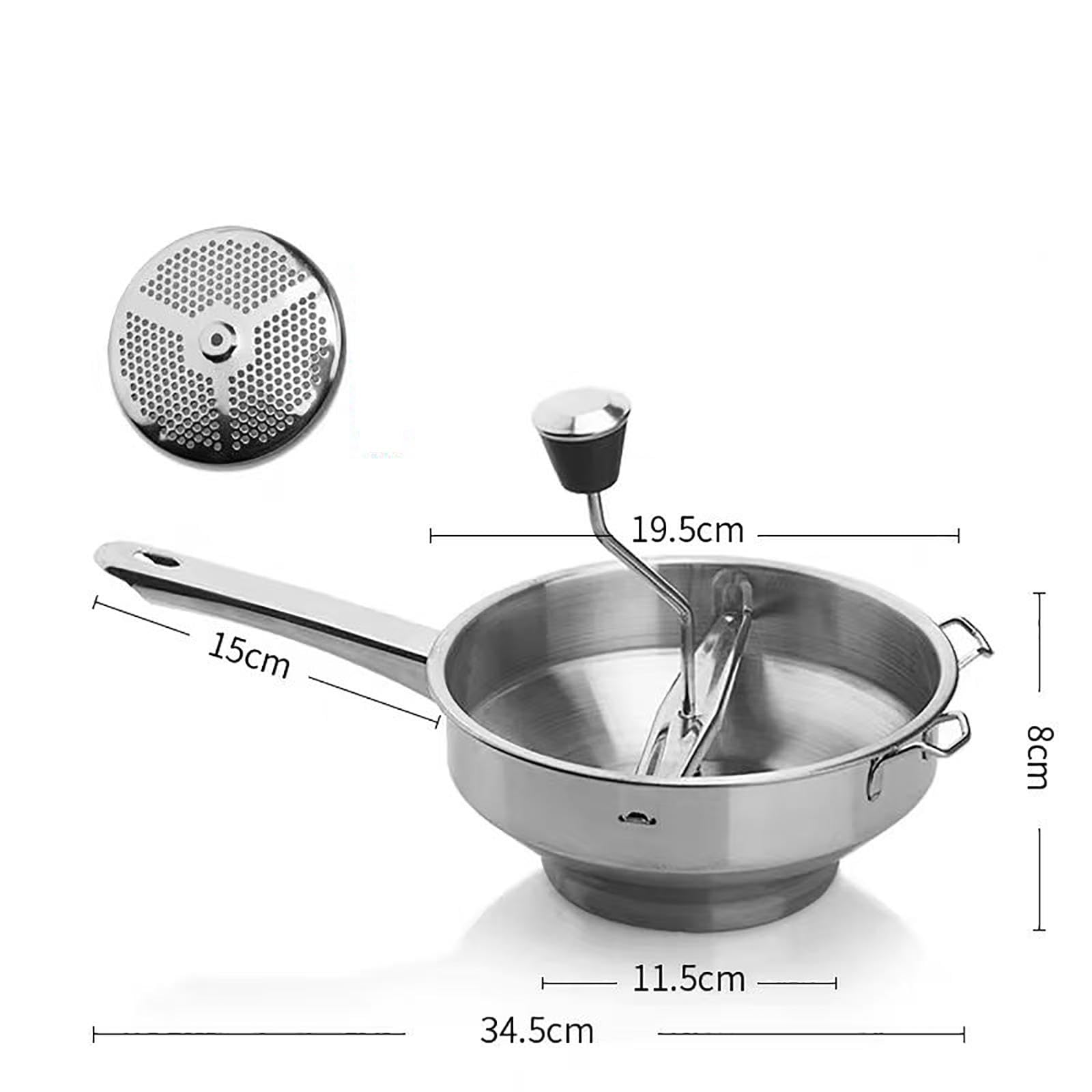 Manuelle Kartoffelpresse, Kartoffelstampfer aus Edelstahl, Kartoffelstampfer, Küchenwerkzeug, Reispresse für Kartoffelpüree, Kartoffelpüreestampfer