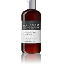 iGroom Charcoal Keratin Dog Conditioner, Luxury Pet Beauty Care, Repairs Enhances Adds Moisture, Made in USA, Summer Fig, 473ml